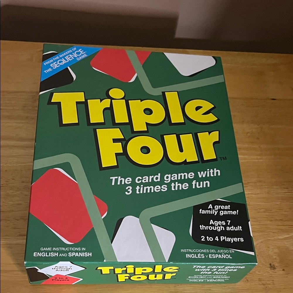 😄Triple Four card game same maker as sequence 2003